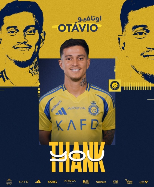 Kaiyun 平台-利雅得胜利官方：30岁葡萄牙中场奥塔维奥离队，加盟库迪西亚