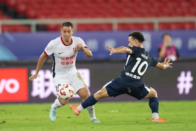 【中超】图多列补射+乌龙韦世豪点射 三镇2比2蓉城